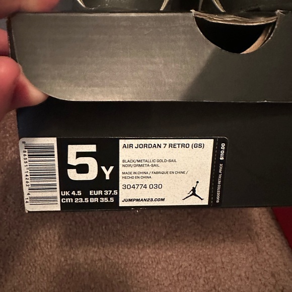 Gmp jordan 7 size 5 - Picture 5 of 6